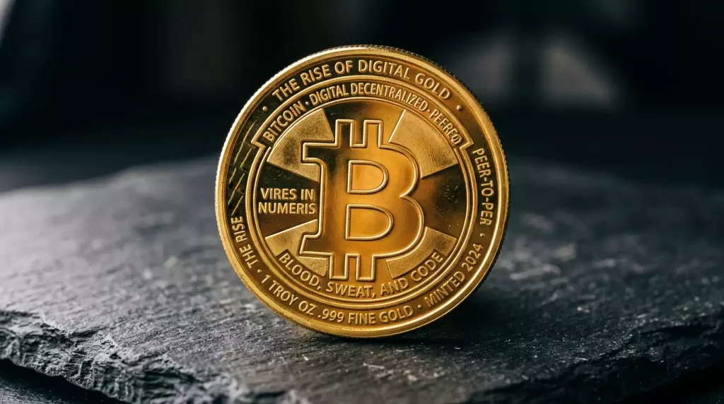 Représentation symbolique du bitcoin appliqué au pari sportif en ligne