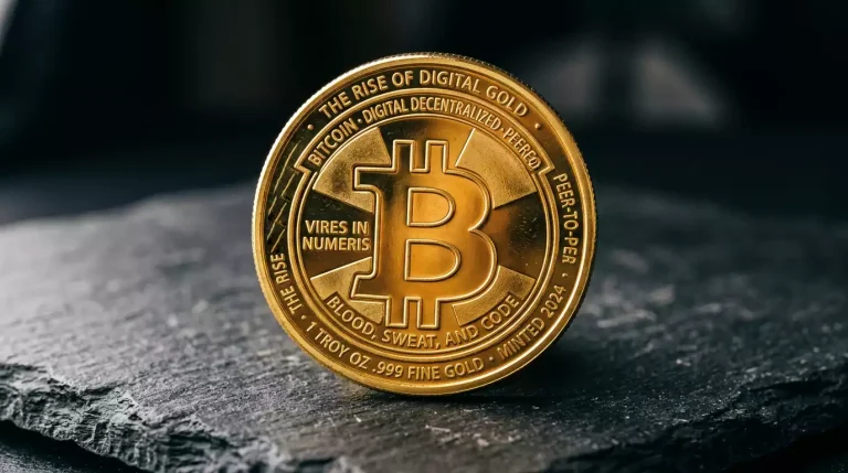 Représentation symbolique du bitcoin appliqué au pari sportif en ligne